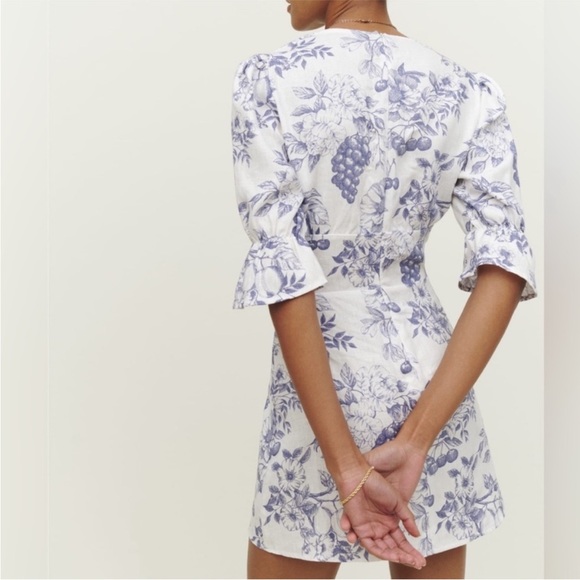 Reformation Simi Linen Minidress - Picture 2 of 4